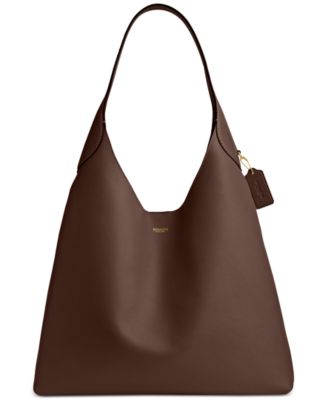 COACH Brooklyn Large Leather Shoulde Maple NO SIZE