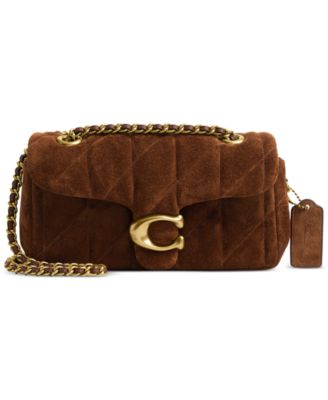COACH Suede Tabby Shoulder Bag 26 Wi BrassWarm Brown NO SIZE