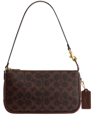 COACH Plaza Small Signature Canvas S BrassMaple NO SIZE