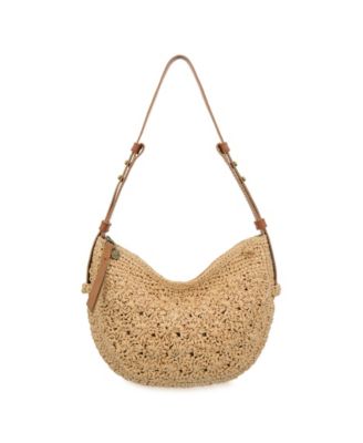The Sak The Sak Tess Crochet Medium Sh Natural NO SIZE