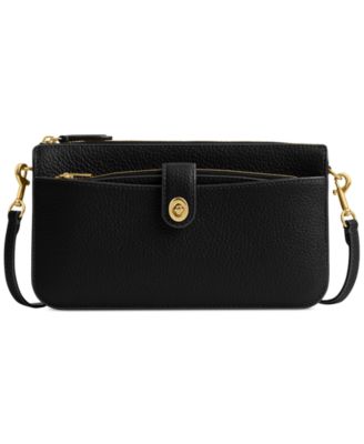 COACH Bella Small Leather Crossbody Black NO SIZE
