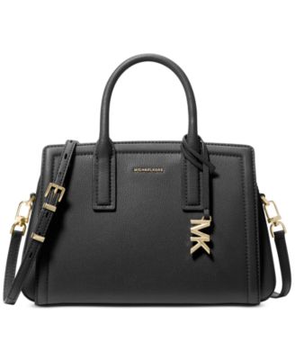 Michael Kors Small Leather Satchel BlackSilver NO SIZE